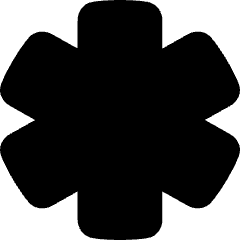 Medical Cross Symbol Icon from Flex Solid Set