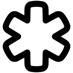 Medical Cross Symbol Icon from Plump Remix Set