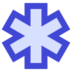 Medical Cross Symbol Icon from Sharp Duo Set