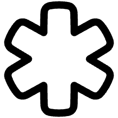 Medical Cross Symbol Icon from Plump Line Set