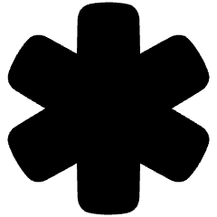 Medical Cross Symbol Icon from Plump Solid Set