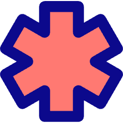 Medical Cross Symbol Icon from Core Pop Set