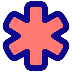 Medical Cross Symbol Icon from Plump Pop Set