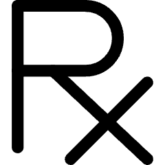 Prescription Pills Drugs Healthcare Icon from Core Line Set