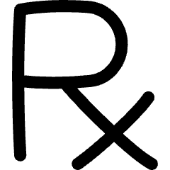 Prescription Pills Drugs Healthcare Icon from Flex Line Set