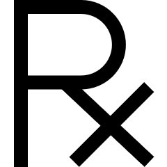 Prescription Pills Drugs Healthcare Icon from Sharp Line Set