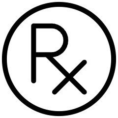 Prescription Px Sign Icon from Ultimate Light Set