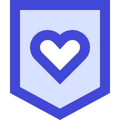 Shield Heart Care Protection Icon from Sharp Duo Set