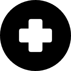 Sign Cross Circle Icon from Core Solid Set