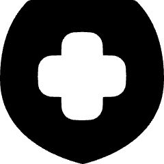 Sign Cross Shield Icon from Flex Solid Set