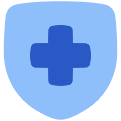 Sign Cross Shield Icon from Plump Flat Set
