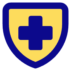 Sign Cross Shield Icon from Core Pop Set