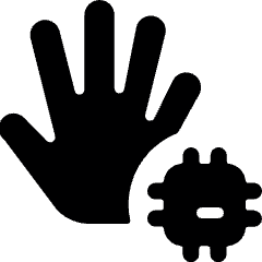 Technology Hand Chip Icon from Ultimate Bold Set