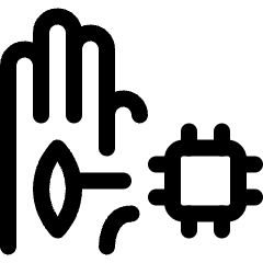 Technology Hand Chip Icon from Ultimate Regular Set