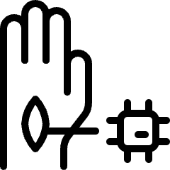 Technology Hand Chip Icon from Ultimate Light Set