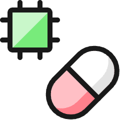 Technology Pill Icon from Ultimate Colors Set