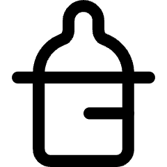 Baby Botlle Icon from Core Line Set