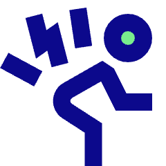 Back Pain Icon from Sharp Pop Set