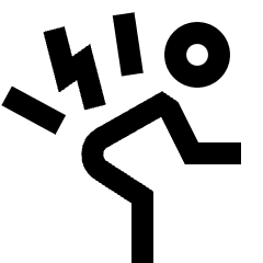 Back Pain Icon from Sharp Line Set