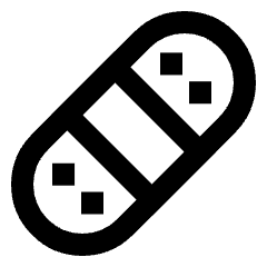 Bandage Icon from Sharp Line Set