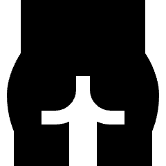 Bottom Icon from Sharp Solid Set