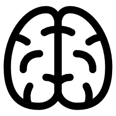 Brain Icon from Plump Line Set