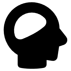 Brain Cognitive Icon from Plump Solid Set