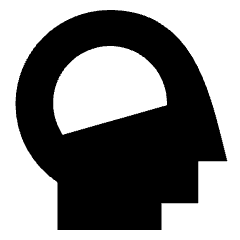 Brain Cognitive Icon from Sharp Solid Set