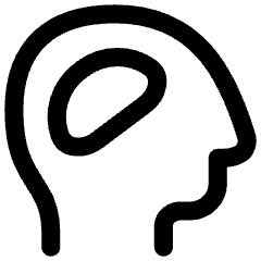 Brain Cognitive Icon from Flex Line Set