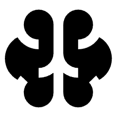 Brain Icon from Sharp Solid Set