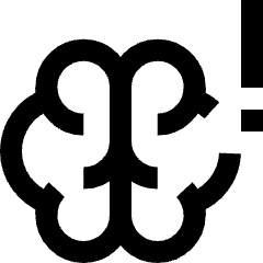 Brain Stroke Alert Icon from Sharp Line Set