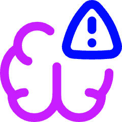 Brain Stroke Alert Icon from Flex Neon Set