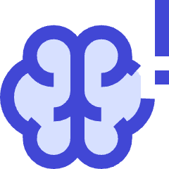 Brain Stroke Alert Icon from Sharp Duo Set