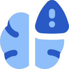 Brain Stroke Alert Icon from Flex Flat Set