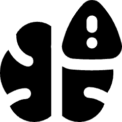 Brain Stroke Alert Icon from Flex Solid Set