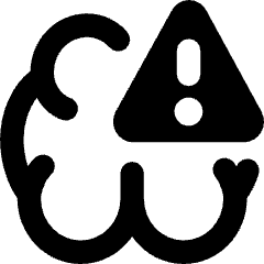 Brain Stroke Alert Icon from Core Remix Set