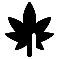Cannabis Icon from Plump Solid Set