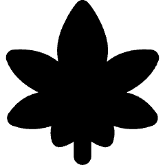 Cannabis Icon from Flex Solid Set