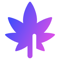 Cannabis Icon from Plump Gradient Set