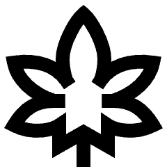 Cannabis Icon from Sharp Line Set