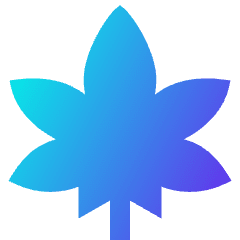 Cannabis Icon from Sharp Gradient Set