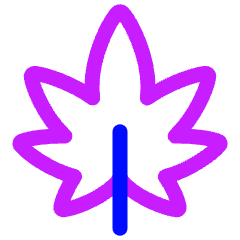 Cannabis Icon from Plump Neon Set