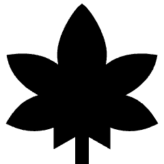 Cannabis Icon from Sharp Solid Set