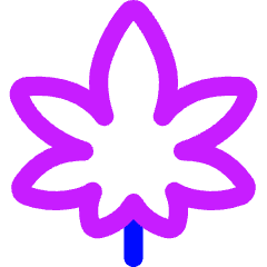 Cannabis Icon from Flex Neon Set