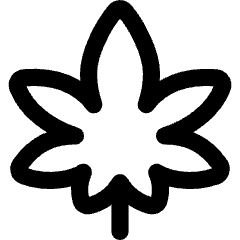 Cannabis Icon from Flex Line Set