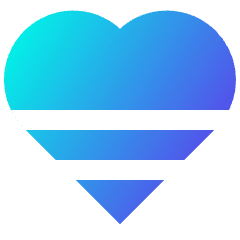 Cardiac Load Heart Icon from Sharp Gradient Set