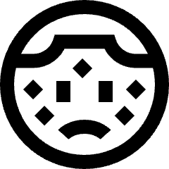 Chickenpox Icon from Sharp Line Set