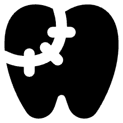 Dental Filling Icon from Core Solid Set