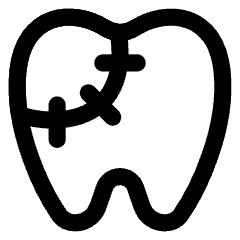 Dental Filling Icon from Core Line Set
