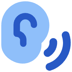 Ear Hearing Icon from Flex Flat Set